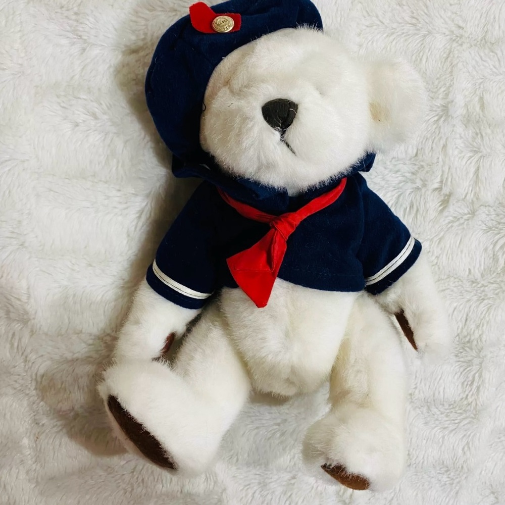 Pickford Bears Brass Teddy Bear Stuffed Animal Original Gold Button Attached